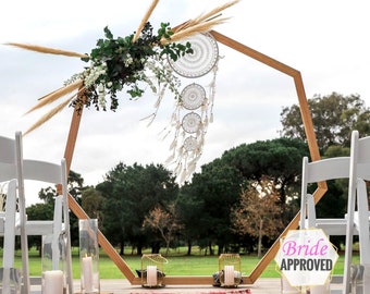 Heptagon Wedding Arbor DIY Plans PDF - Geometric Arch Build Instructions