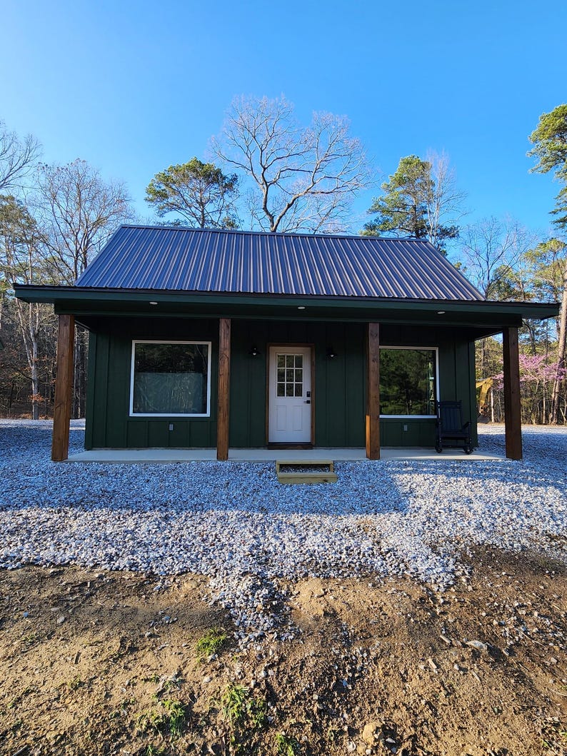 20' x 26' Adirondack Cabin w/ Loft Bedroom Architectural Plans - Custom 650SF Modern Cabin Blueprint image 11