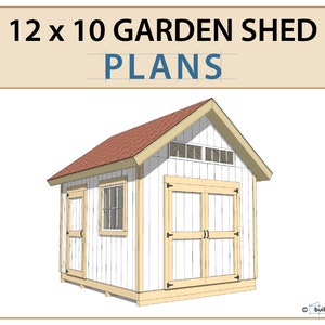 12x10 Garden Shed Plans and Build Guide DIY Woodworking Instructions image 8