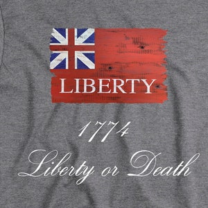 TAUNTON/LIBERTY Flag/T-Shirt/1774/Philip Marc/Sons of Liberty/Unisex/Short Sleeve/Liberty or Death/Patriotic Tee/Patriotism/Liberty Flag