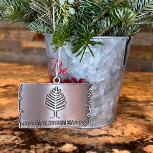 APPEAL to HEAVEN ORNAMENT/ Antique silver finish/Christmas tree ornament/Holiday ornament/Appeal To Heaven/Patriotic ornaments/silver/xmas