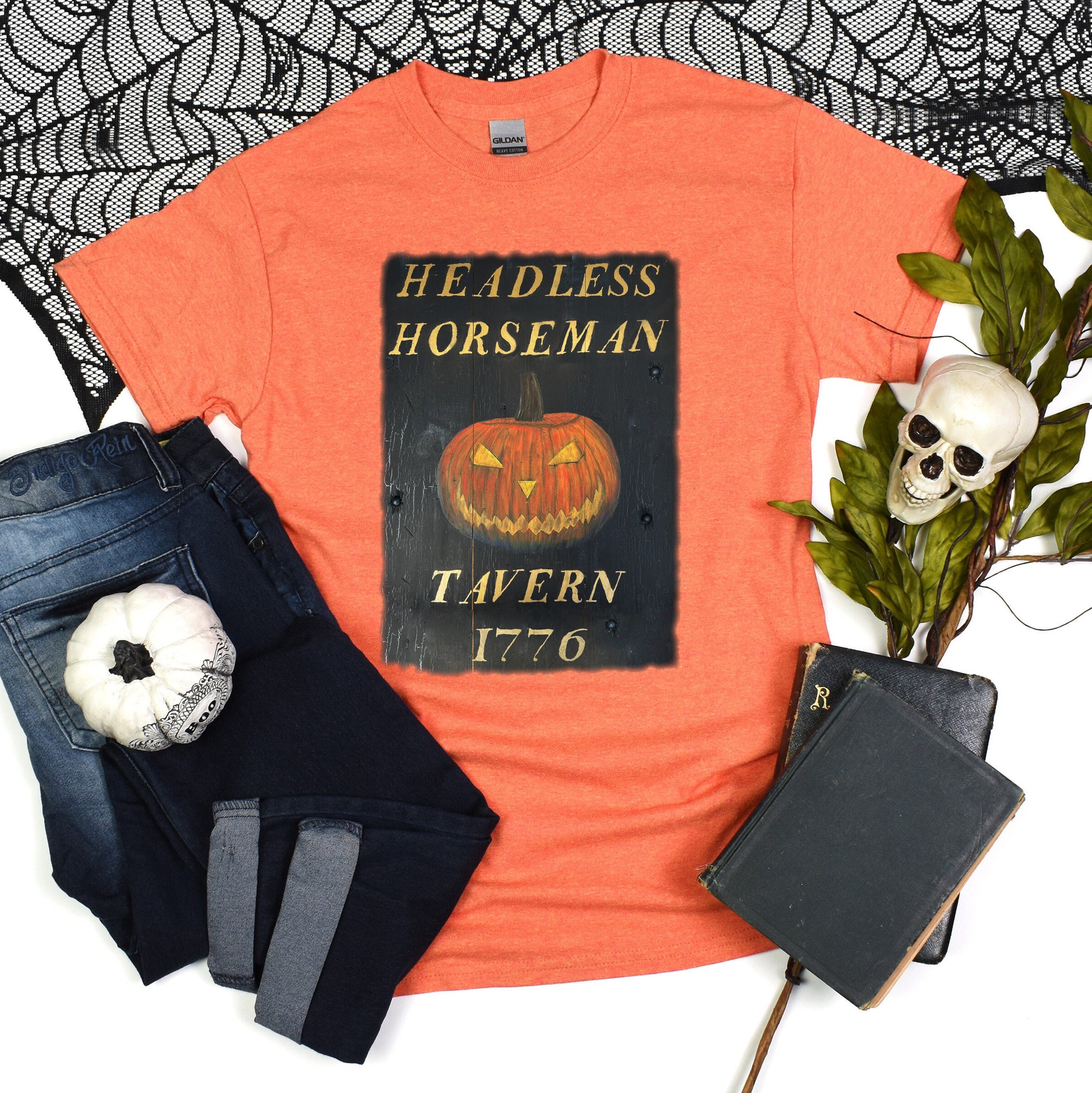 HEADLESS HORSEMAN TAVERN Shirt/headless Horseman Tavern Sign/halloween ...
