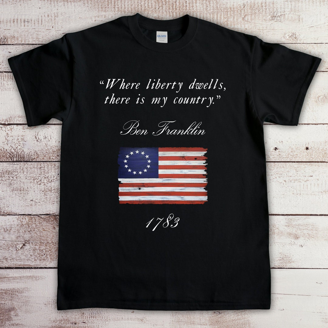 BEN FRANKLIN QUOTE where Liberty Dwells There is My - Etsy