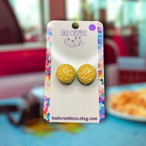 Hamburger Stud Earrings