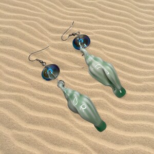 Ceramic Conch Shell Whistle Earrings