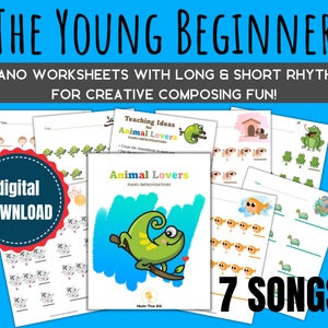 Fun Piano Printable for Preschool Learning | Long & Short Rhythm Preschool Worksheets