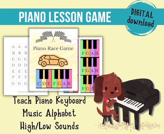 Fun Beginner Piano Keyboard Lesson Game for Every Brand New - Etsy Fun Beginner Piano Keyboard Lesson Game for Every Brand New - Etsy