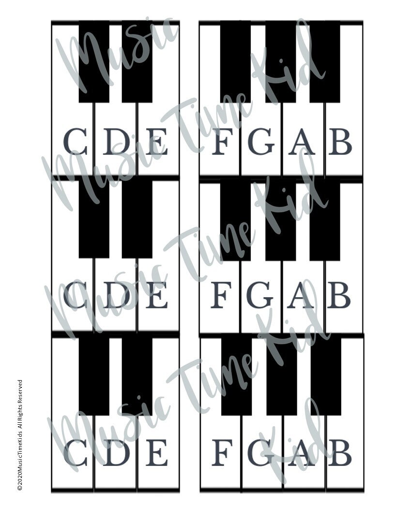 Beginner Piano Printable | Preschool Worksheets for Fun Piano Lessons ...