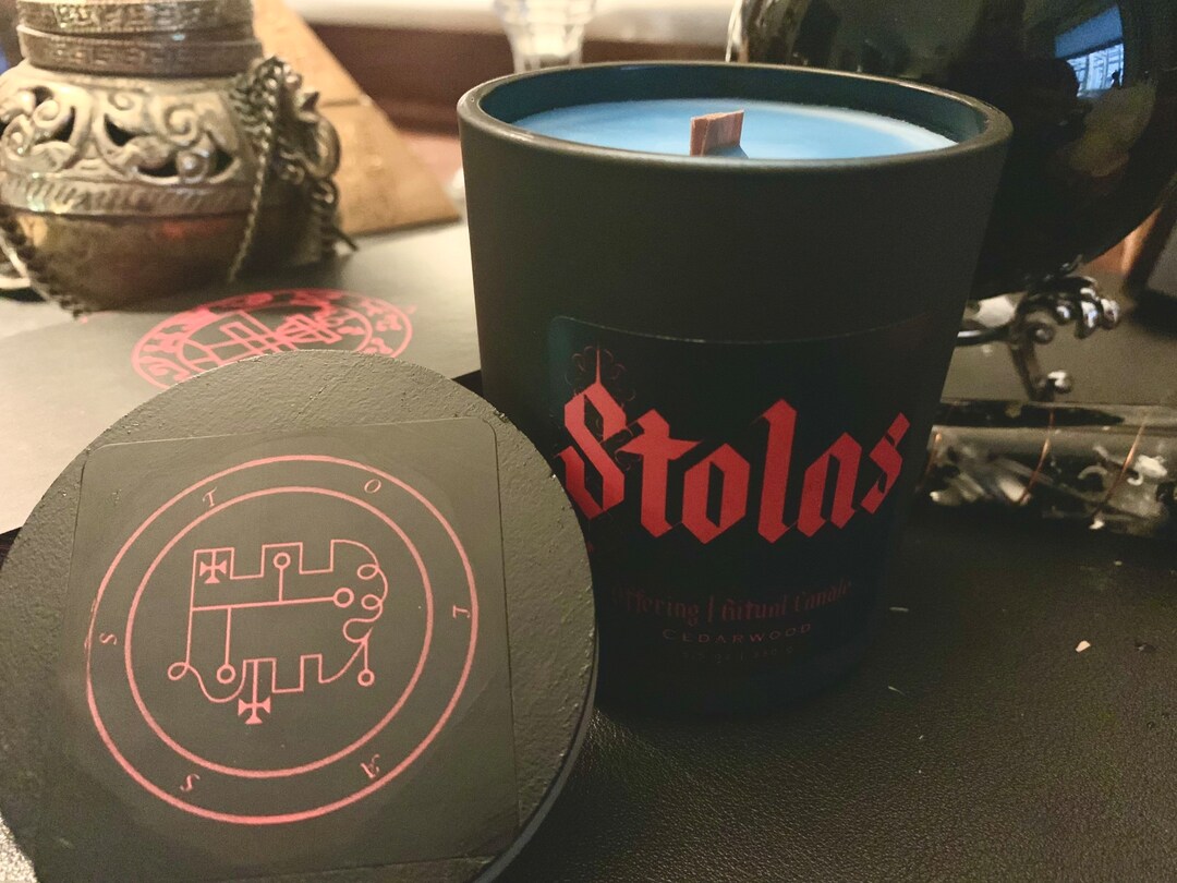 Stolas Invocation Ritual Stolas Ritual Candle: Ars Goetia Offering, Cedarwood Scented - Etsy