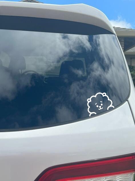 BT21 Characters Decal/ BTS/ White Decal/ Car Window, Yeti, Laptops, Locker, iPad