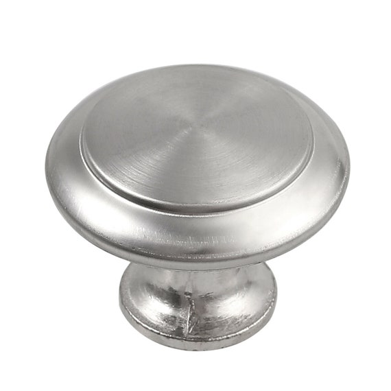 Lot De 10 Boutons De Meuble Ronds En Acier Inoxydable – Design Moderne, Pour Portes Et Placards