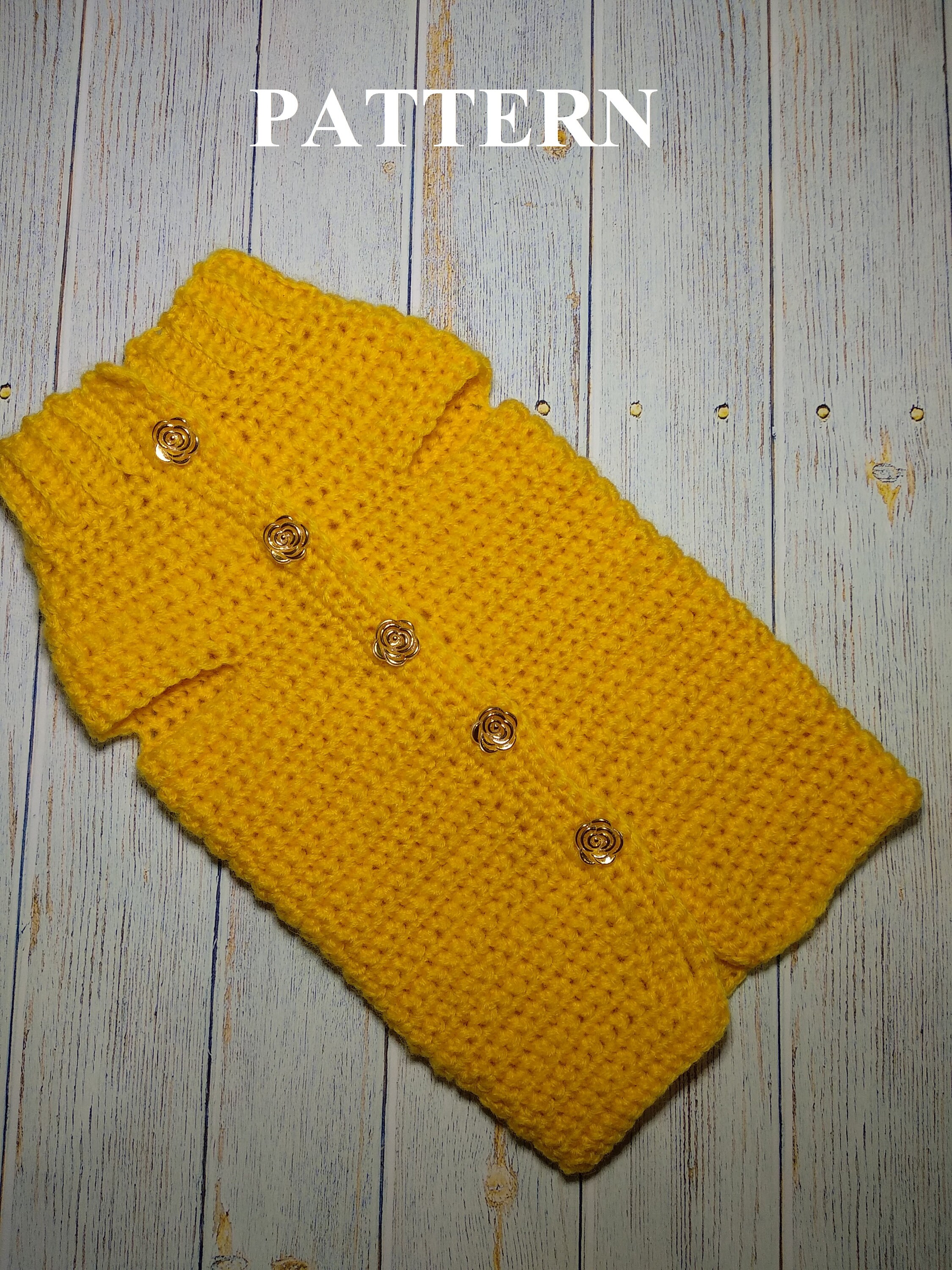 PDF pattern vest for pet master class vest dog DIY crochet Etsy