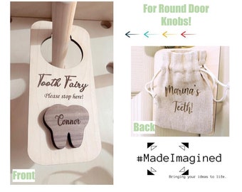 Tooth Fairy ROUND Door Knob Hanger