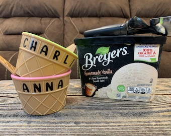 Personalized Ice Cream Bowls!