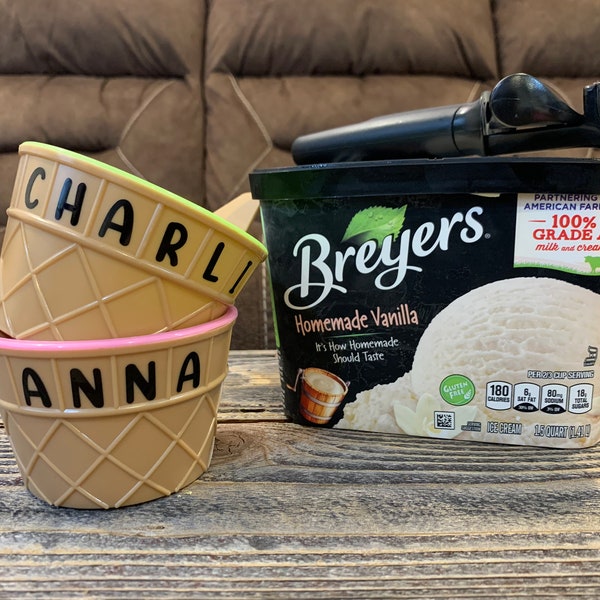 Personalized Ice Cream Bowls!