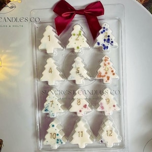 NEW*** 12 Days of Christmas Wax Melt Advent Calendar, 25 Days Advent Calendar, Holiday Wax Melt, Christmas Wax Melts, Cute Stocking Stuffer
