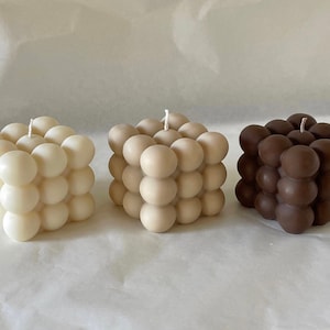 Bubble Candles, Cube Candles, Ombré bubble candles, Soy wax, Scented, Organic, Unique Gift, Wedding Gift, Home Decor