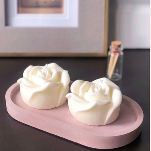 Rose Shape Candle Set , Valentines Day Candle, Unique Gift, Rose Shaped Candle, Engagement, Wedding, Love Candle, Goddess, House warming