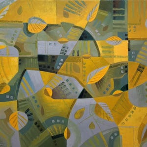 October Wind, Original Oil Painting on Canvas, 23.6 x 33.5 inch