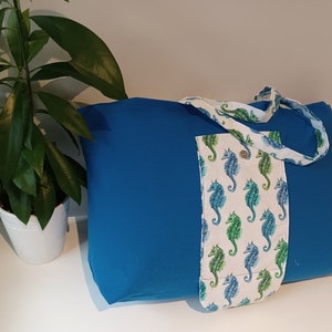 Folding fabric shopping bags large market bags recycled fabric market bag Christmas gift fabric grocery bag tote bags