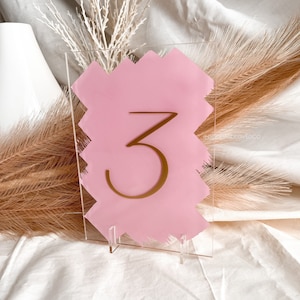 Acrylic Wedding Table Numbers | Wedding Decor