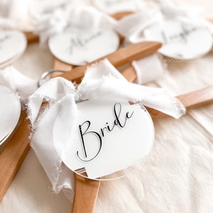 Acrylic Bridal Wedding Hanger Tags | Bridal Party Tags | Groomsmen Tags