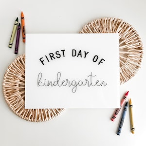 Acrylic First Day Of School Sign | Kids Back To School Signs