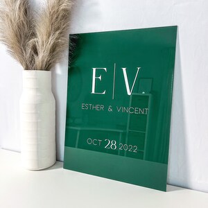 Acrylic Wedding Welcome Sign | Wedding Decor