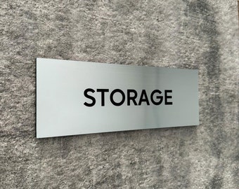 Custom Silver Sign, Directional Sign, Wayfinding Sign, Your Text Sign, Custom Text Sign, Hotel Sign, Door Sign