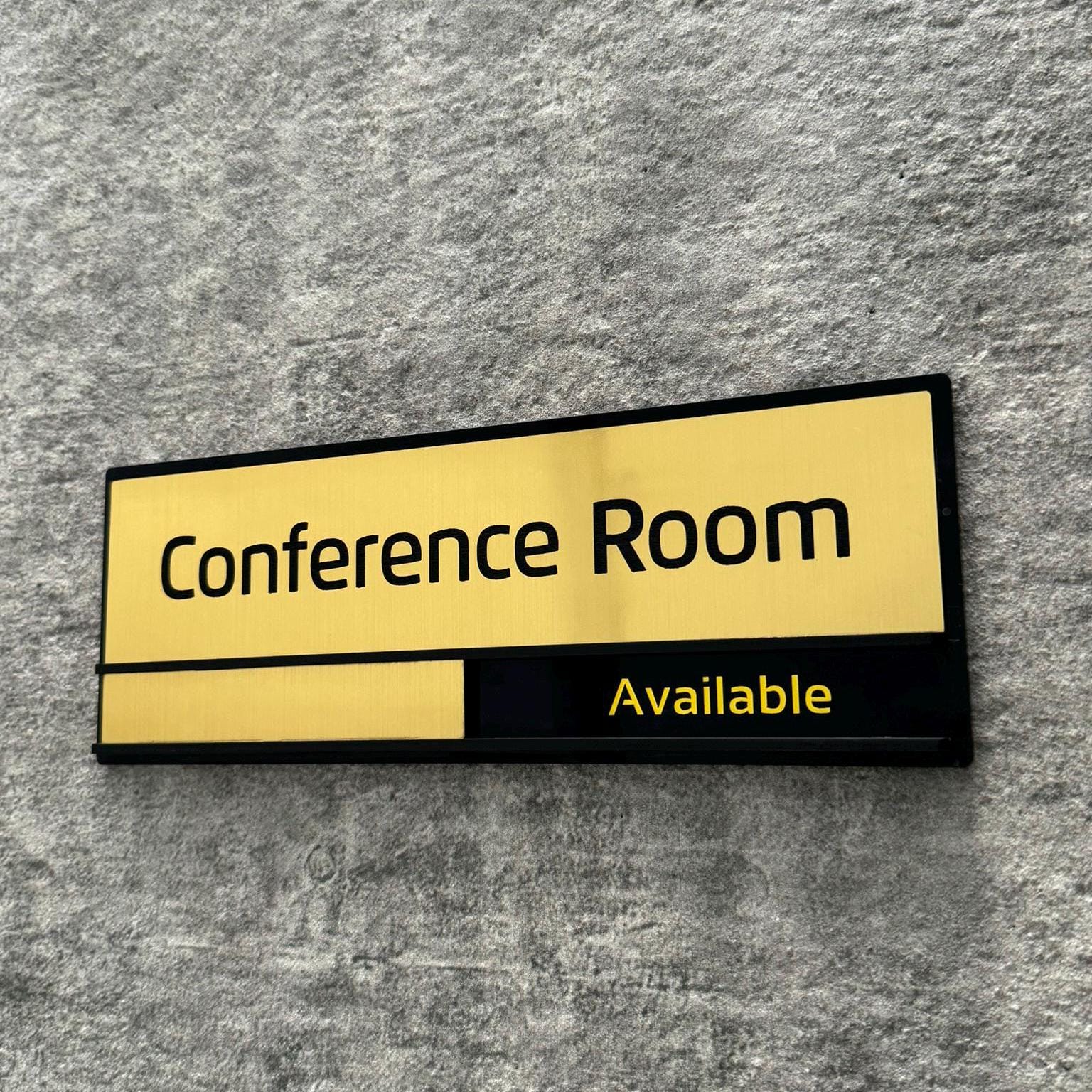 Can Be Moved Custom Busy - Available Conference Room Door Sign ...