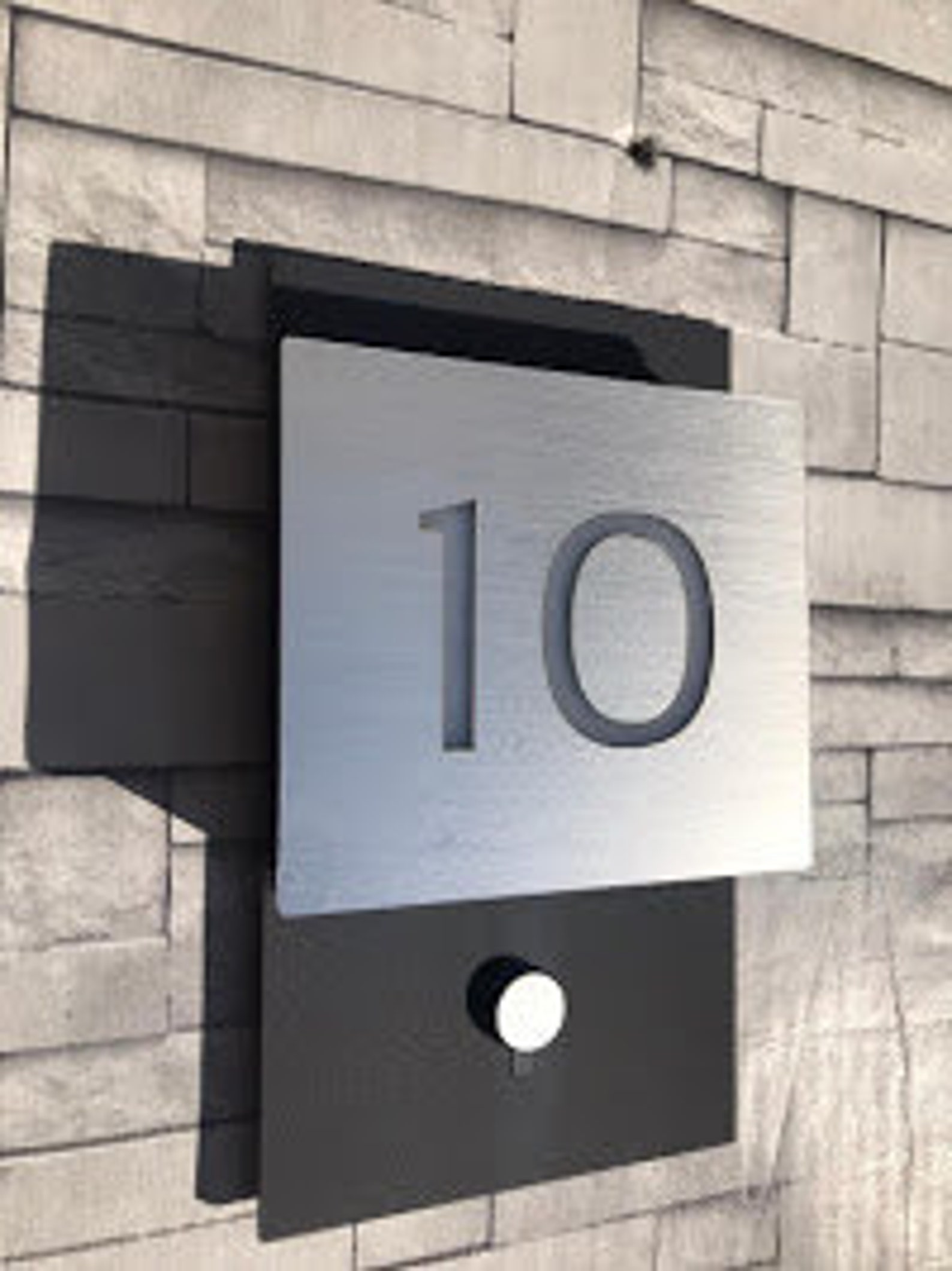 Can Be Customized Illuminated Door Number Door Bell Etsy