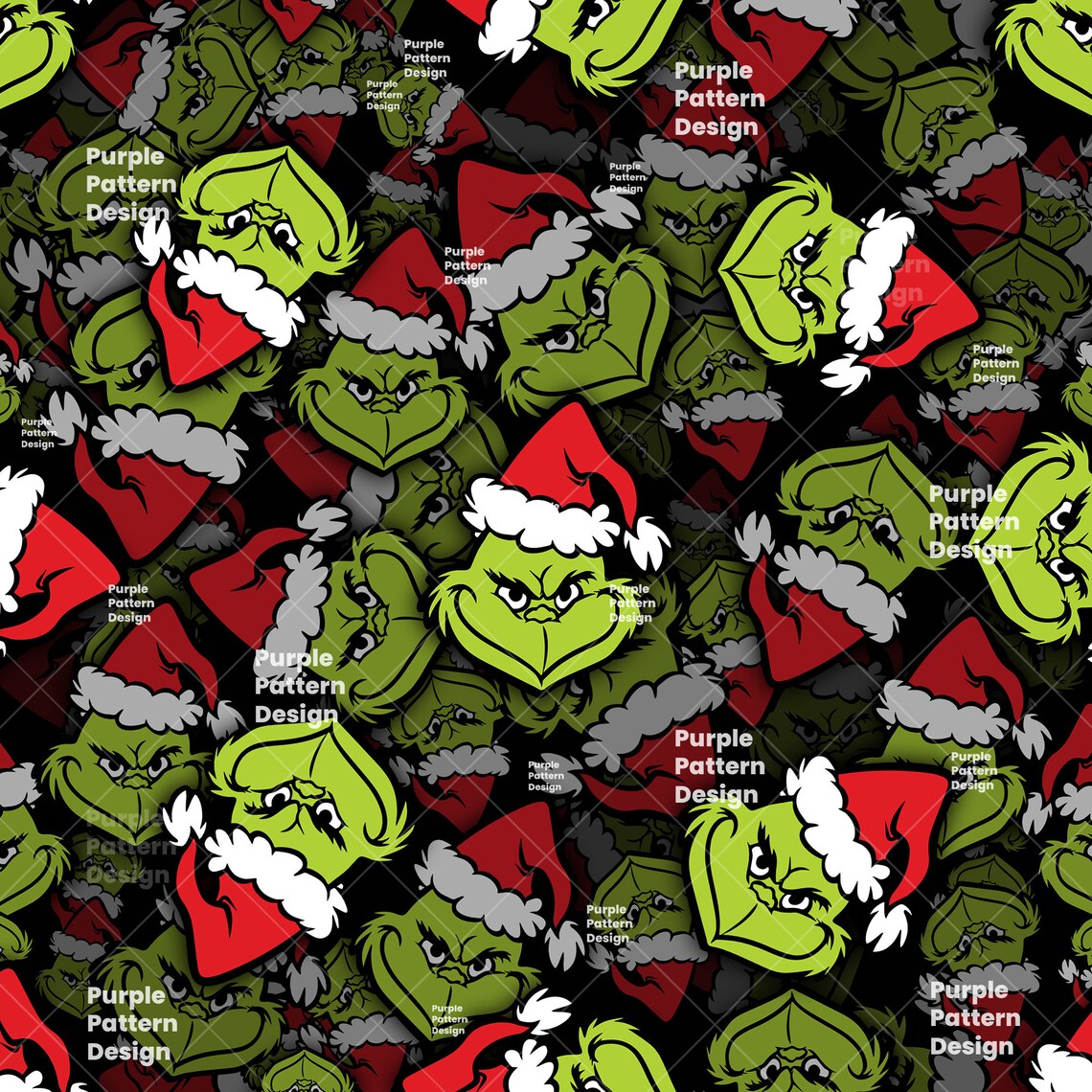 Grinch DIGITAL Seamless Patterns Sublimation Paper Sublimate | Etsy