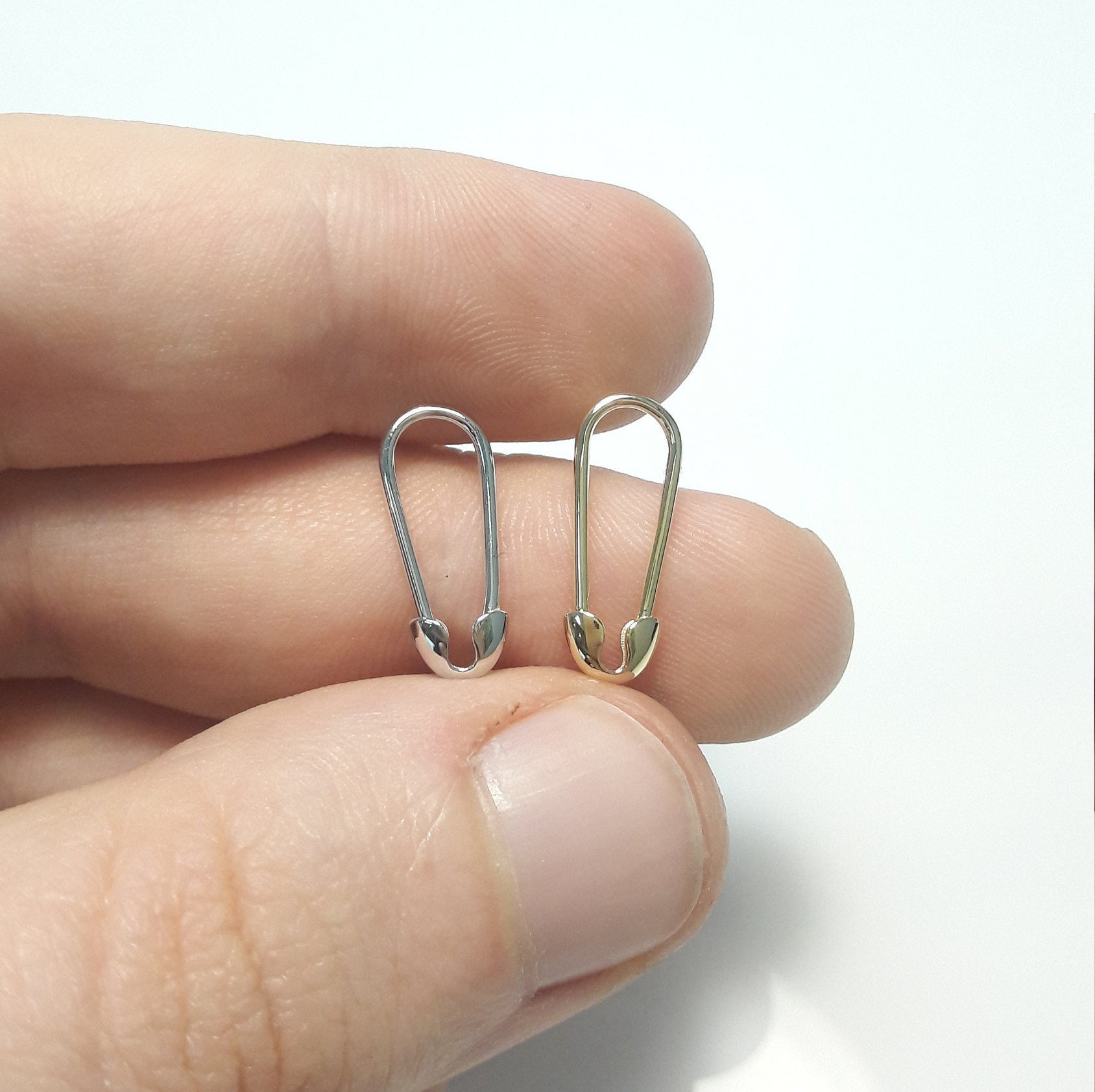 SINGLE rose gold fill safety pins. ready to ship — lo and chlo