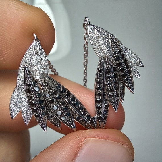10k Gold 5ct Diamond Picture Pendant Wings – Shyne Jewelers™