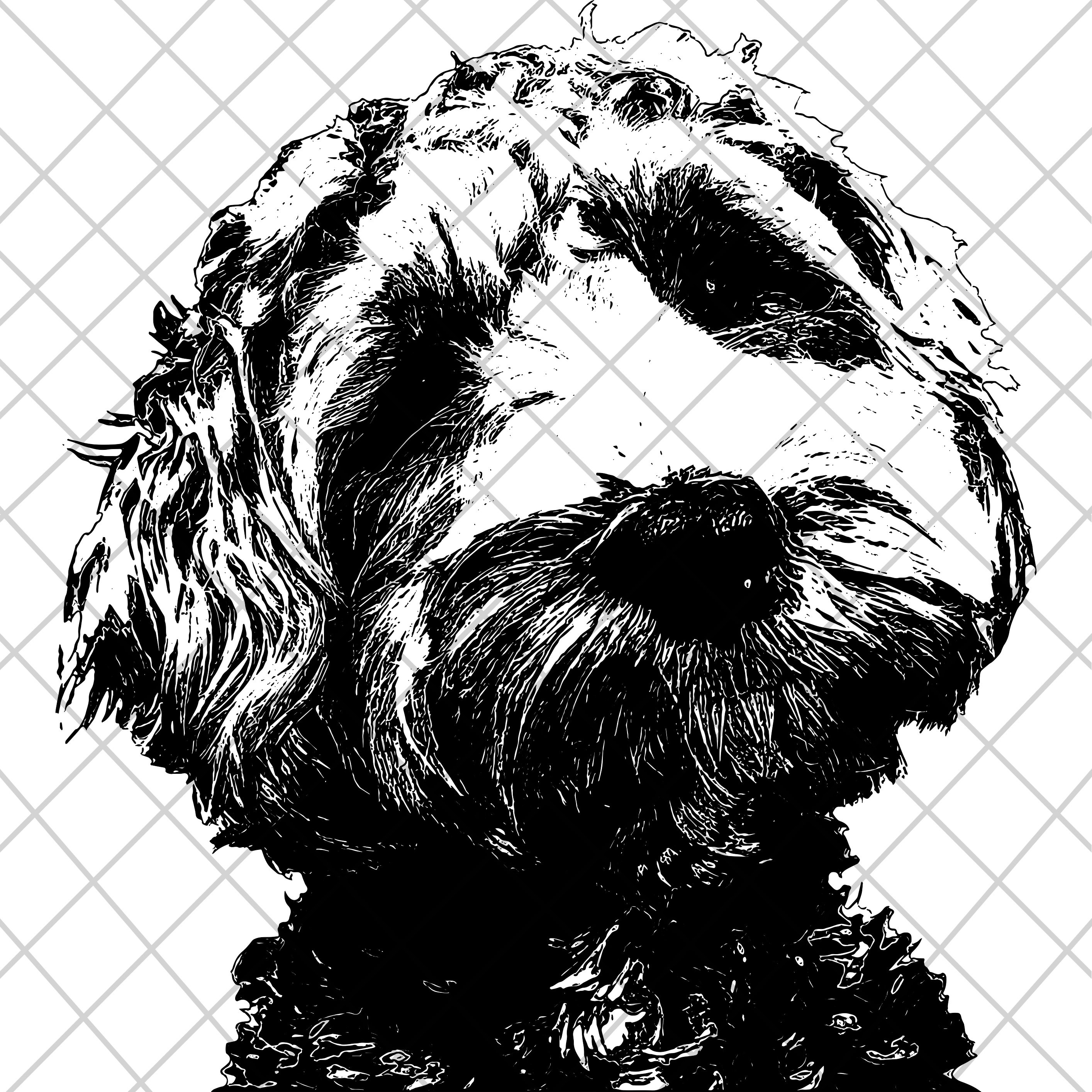 Goldendoodle SVG Dog Silhouettes Dogs SVG Vector File - Etsy