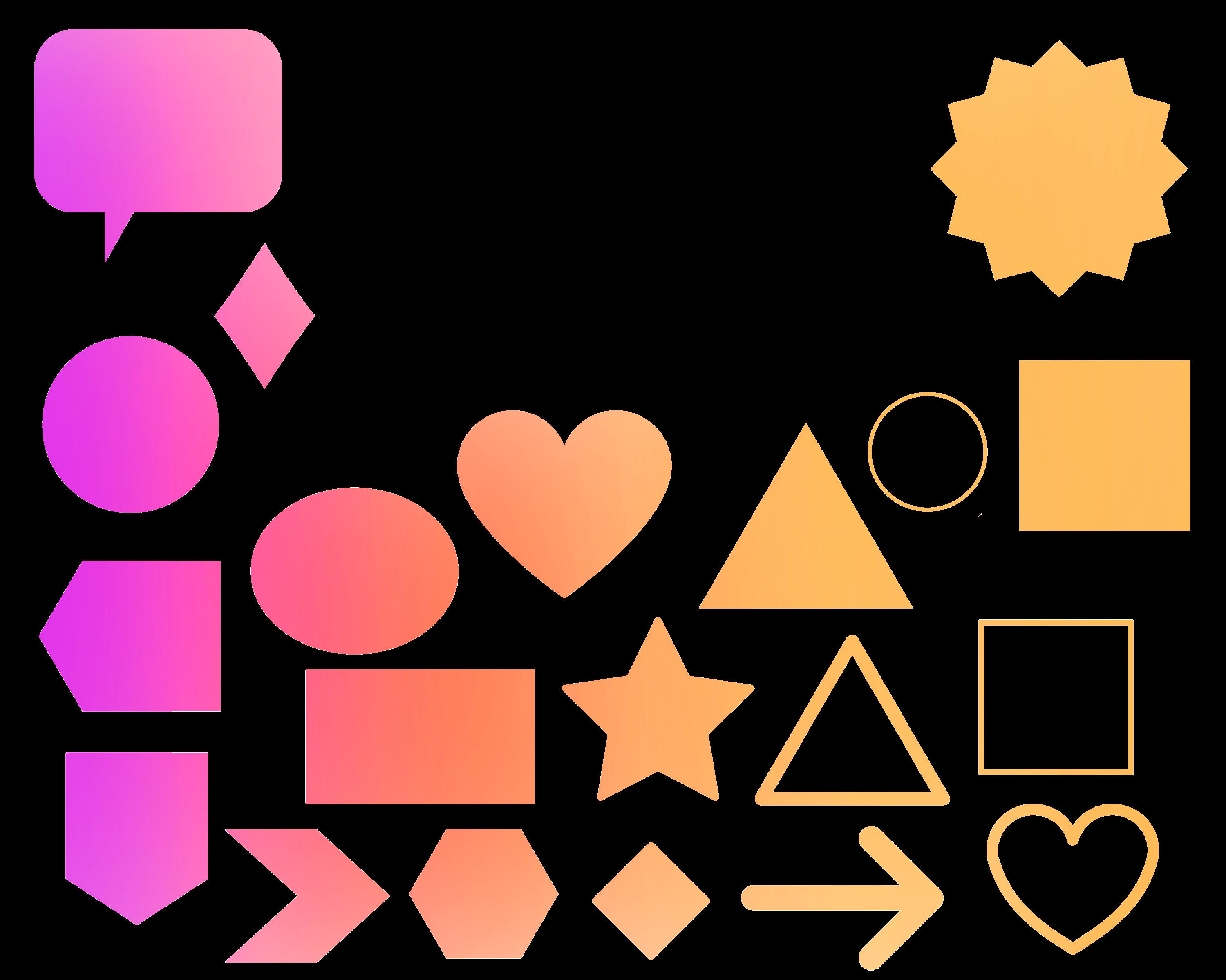 Procreate Basic Shapes, Geometric Shapes, Procreate Brushes, iPad