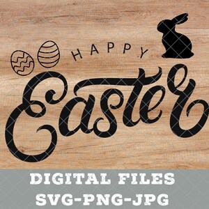 Happy Easter SVG - Easter Cricut cut file