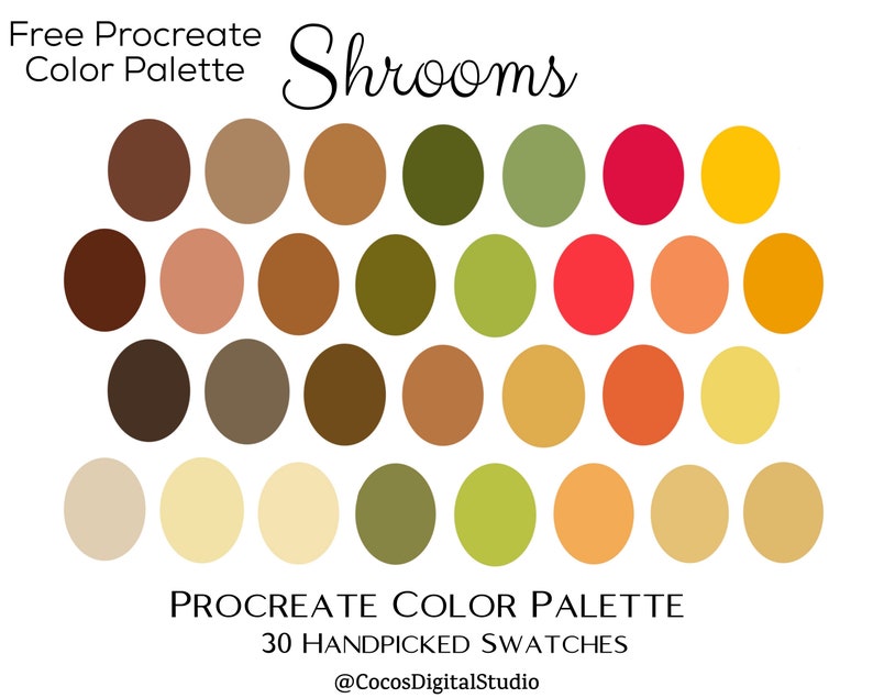 Procreate Mushroom Stamps Stamp Brushes Botanical - Etsy