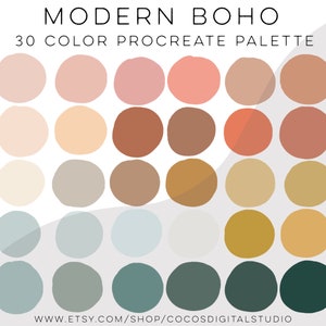 Boho-So-Soft, Color Swatches, Color Palette, iPad Color Palette