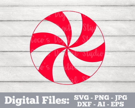 Peppermint Candy Instant Digital Download svg ai dxf | Etsy