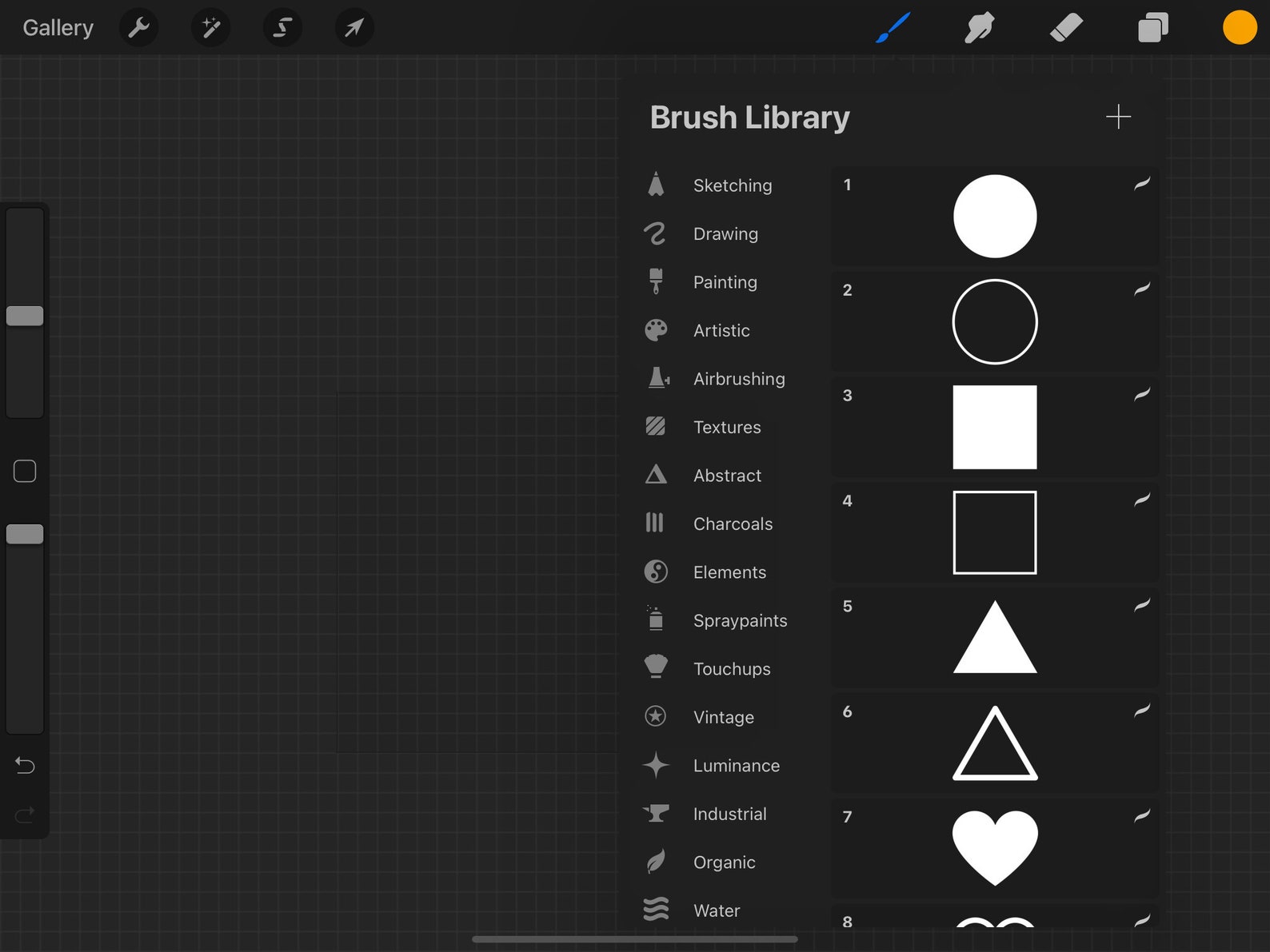 Buy Procreate Basic Shapes, Geometric Shapes, Procreate Brushes, iPad