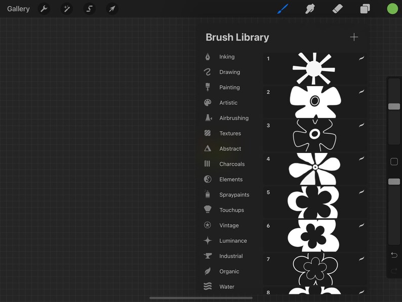Procreate flowers,flowers procreate,Procreate stamps,procreate floral set,Procreate brushes,Procreate floral,70s procreate flower,Ipad brushes,retro flower stamp,procreate brush set,Hippie flowers,Groovy Flowers,Retro Flowers