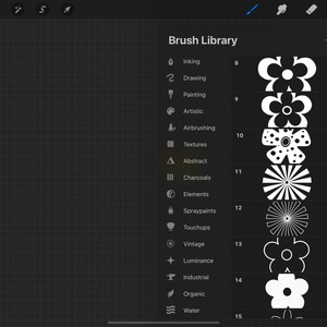 Procreate flowers,flowers procreate,Procreate stamps,procreate floral set,Procreate brushes,Procreate floral,70s procreate flower,Ipad brushes,retro flower stamp,procreate brush set,Hippie flowers,Groovy Flowers,Retro Flowers