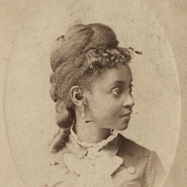 Black Canadian Woman Victorian Fashion Portrait Photograph