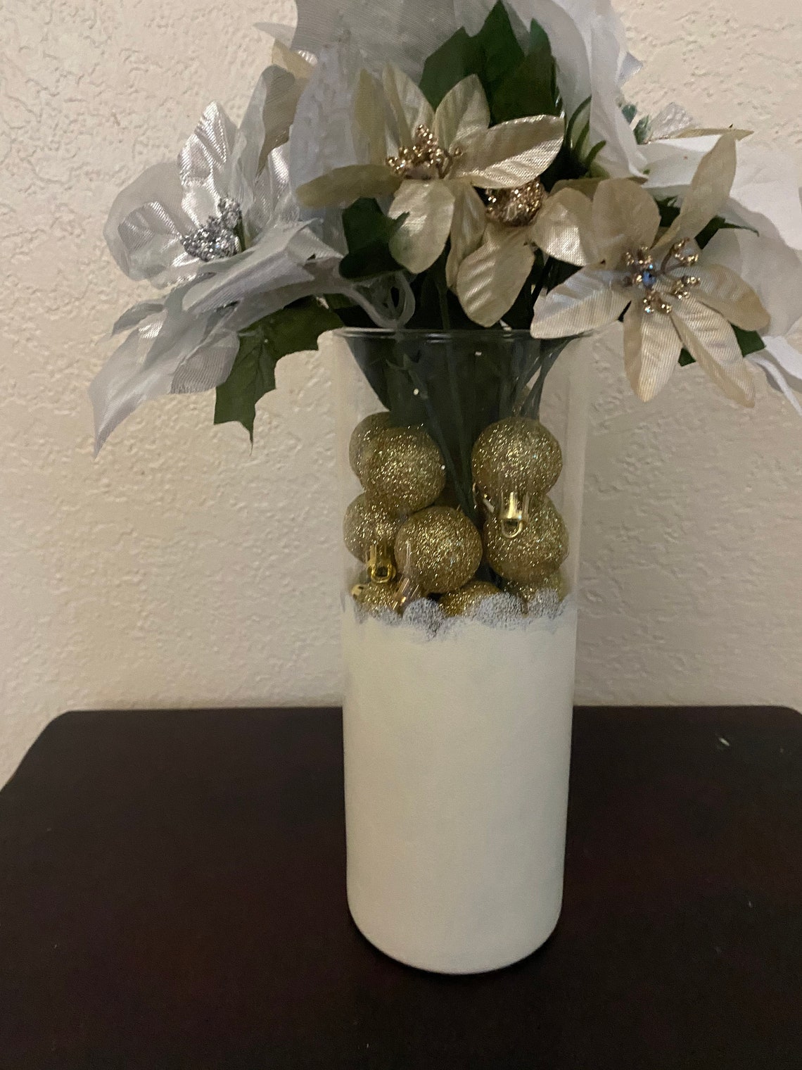 Painted Vases Christmas Vases Bathroom Vases Christmas Etsy