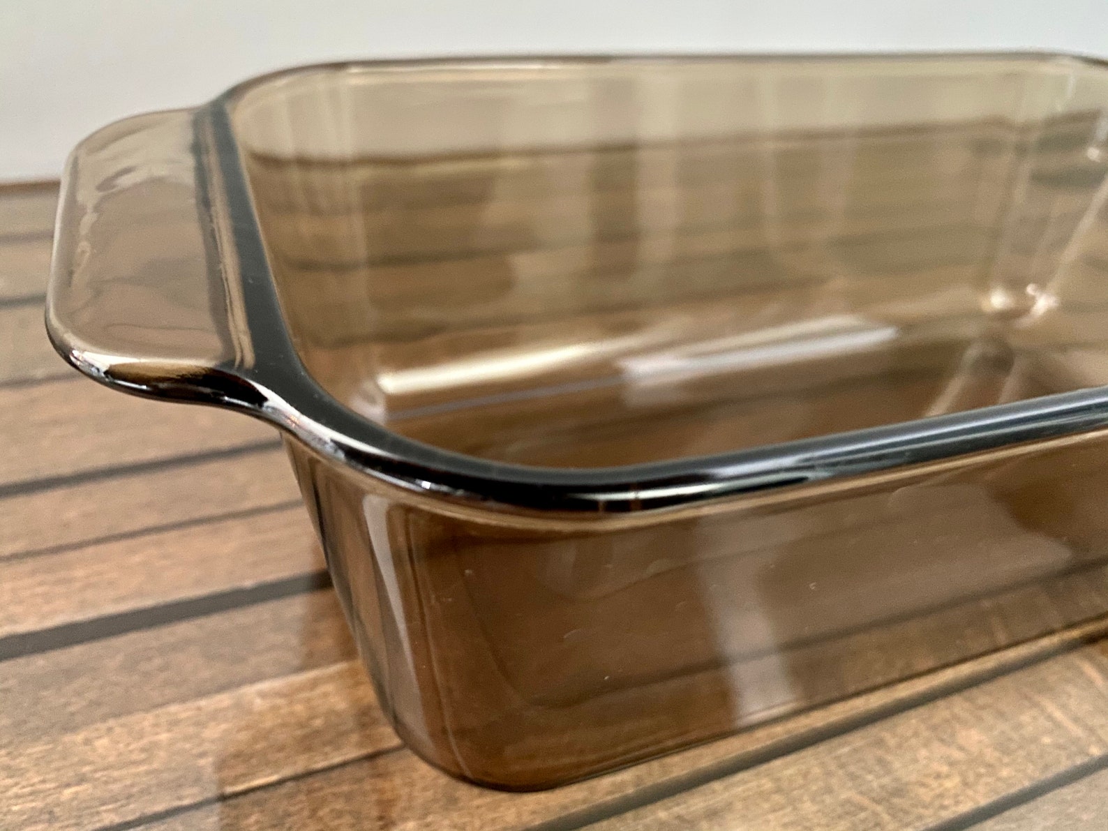 Pyrex 213 213R Brown Loaf Pan 1.5 Quart Vintage Etsy