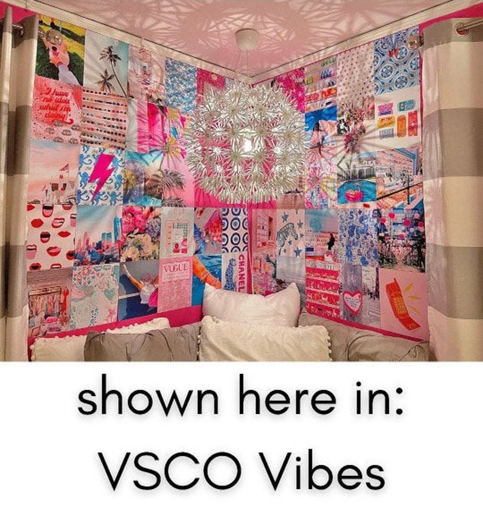 Preppy Aesthetic Wall Collage set of 50 posters Etsy