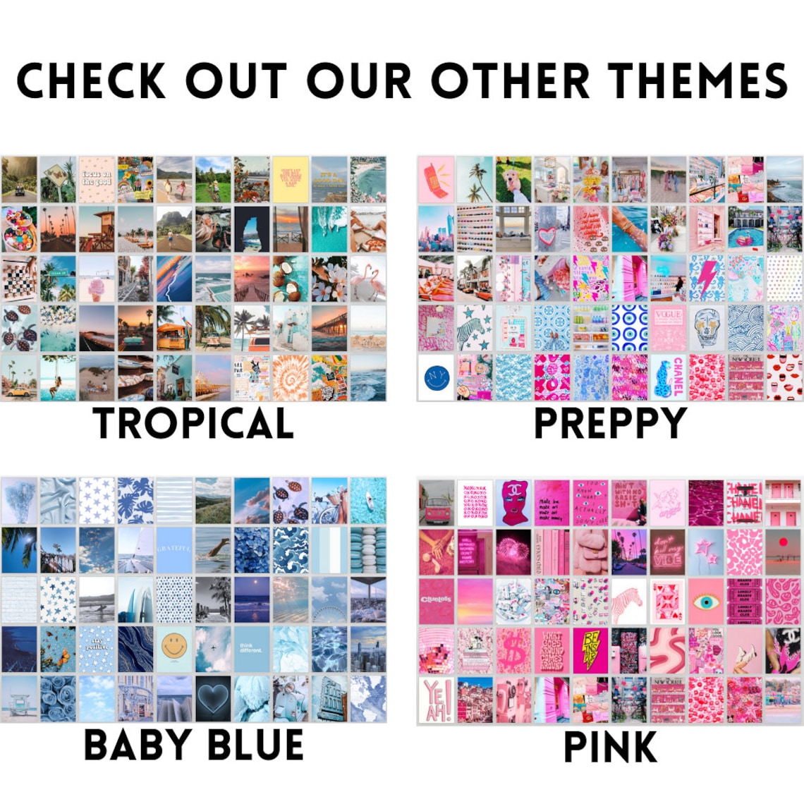 Preppy Collage Wallpaper