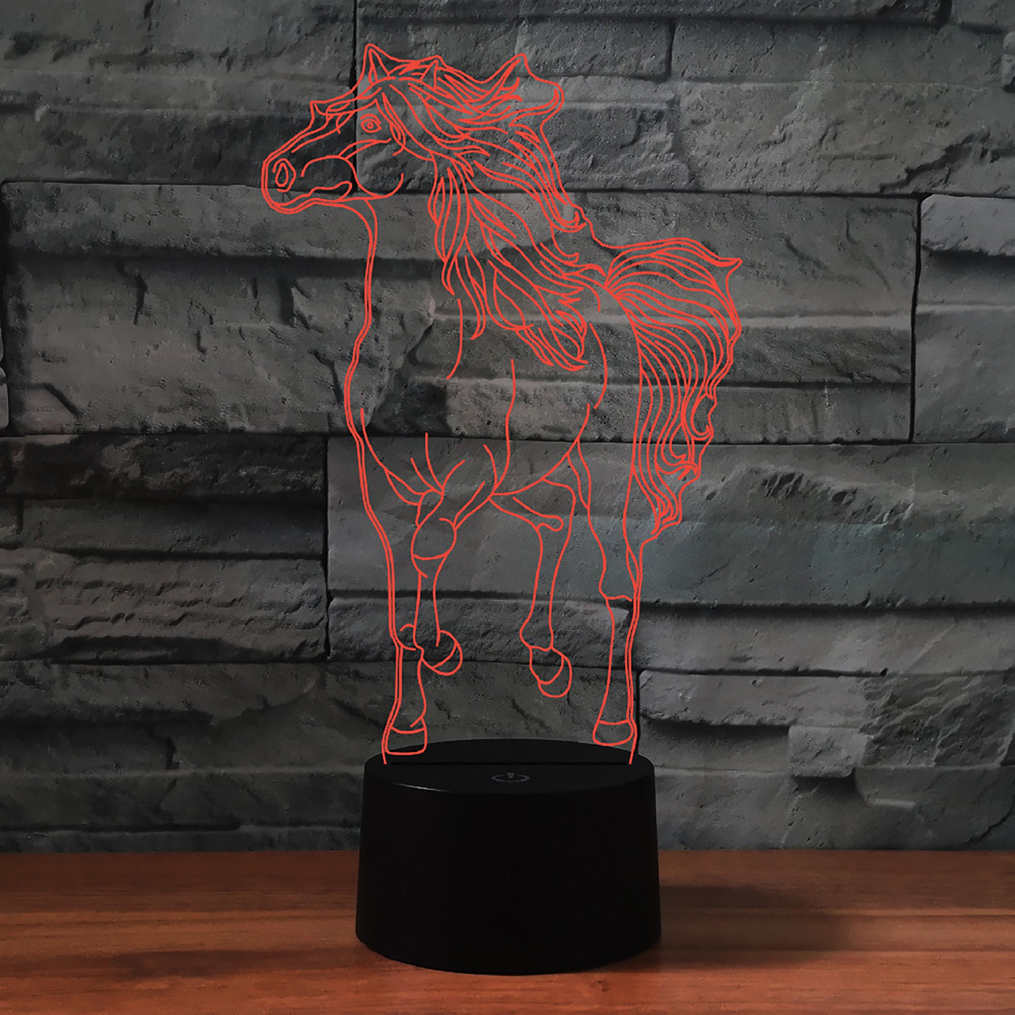 Horse 3D LED Lamp Horse 7 Colors Custom Gifts Remote Lamp Etsy