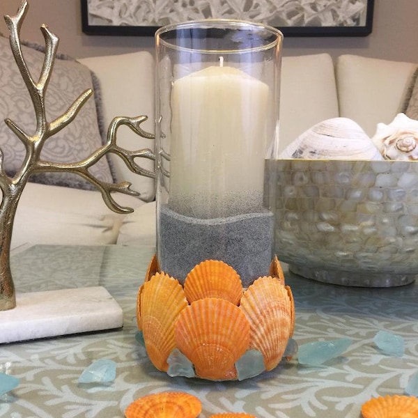 Frosted Hurricane Candle Holder Etsy